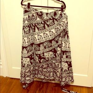 Wrap around elephant skirt by Darn Good Yarn
